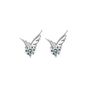 Angel Wings Silver Plated Earrings