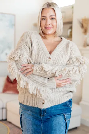 Ask Me About It Fringe Cardigan