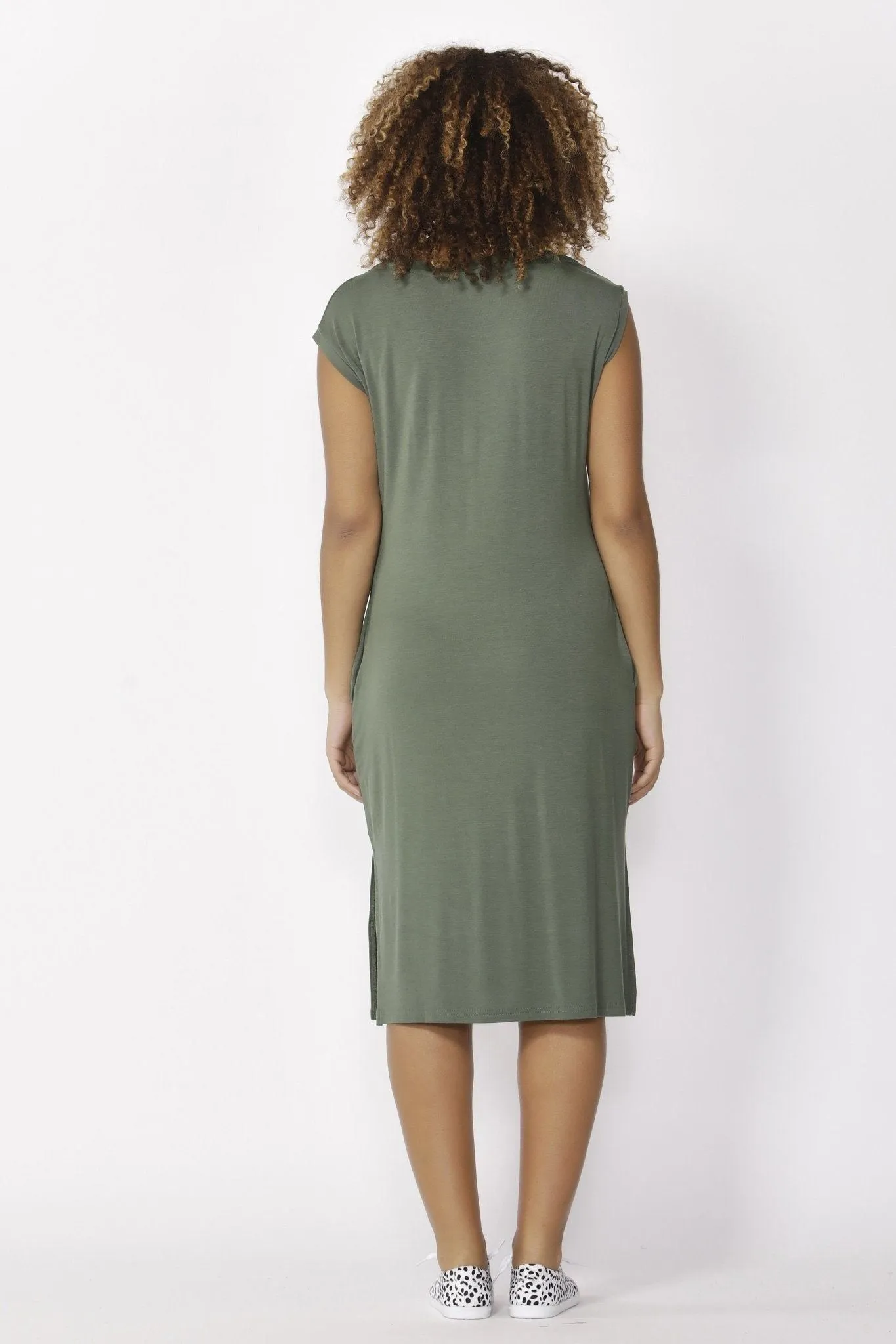 Betty Basics Hvar Midi Dress in Olive