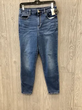 Blue Denim Jeans Skinny American Eagle, Size 8