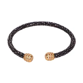 BuDhaGirl Black Iman Stingray Cuff