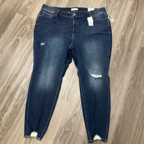 Jeans Straight By Lane Bryant In Blue Denim, Size: 24