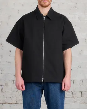 Jil Sander  Short Sleeve Zip Shirt Jacket Black