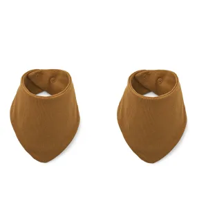 Liewood Anette Bib 2 Pack - Golden Caramel