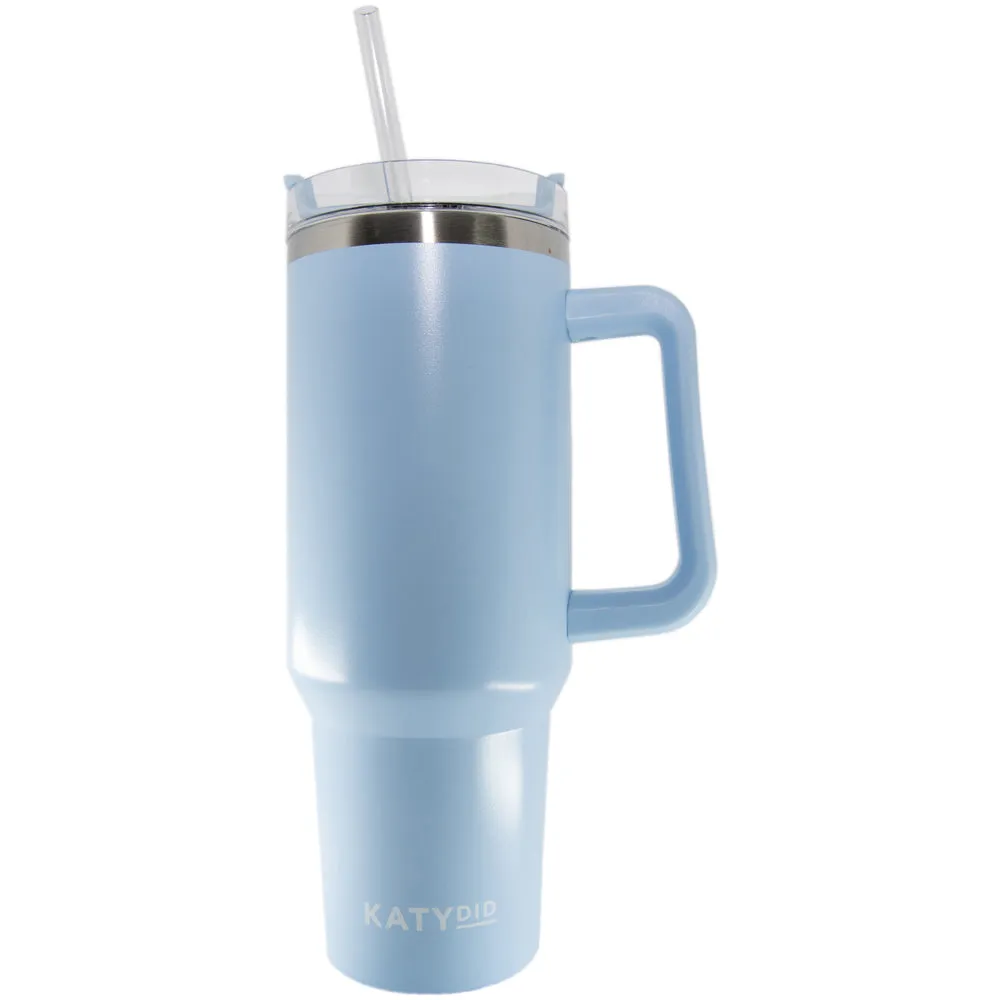 LIGHT BLUE TRAVEL TUMBLER 40 OZ