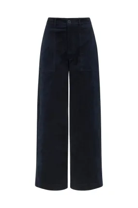 Nora Needlecord Midnight Trouser