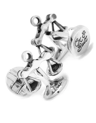 Ox & Bull Scales of Justice Cufflinks - Moving Scales - Silver - Swivel Back