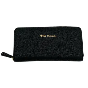 SHIRALEAH Gigi "Retail Therapy" Wallet- Black New w/ Tags