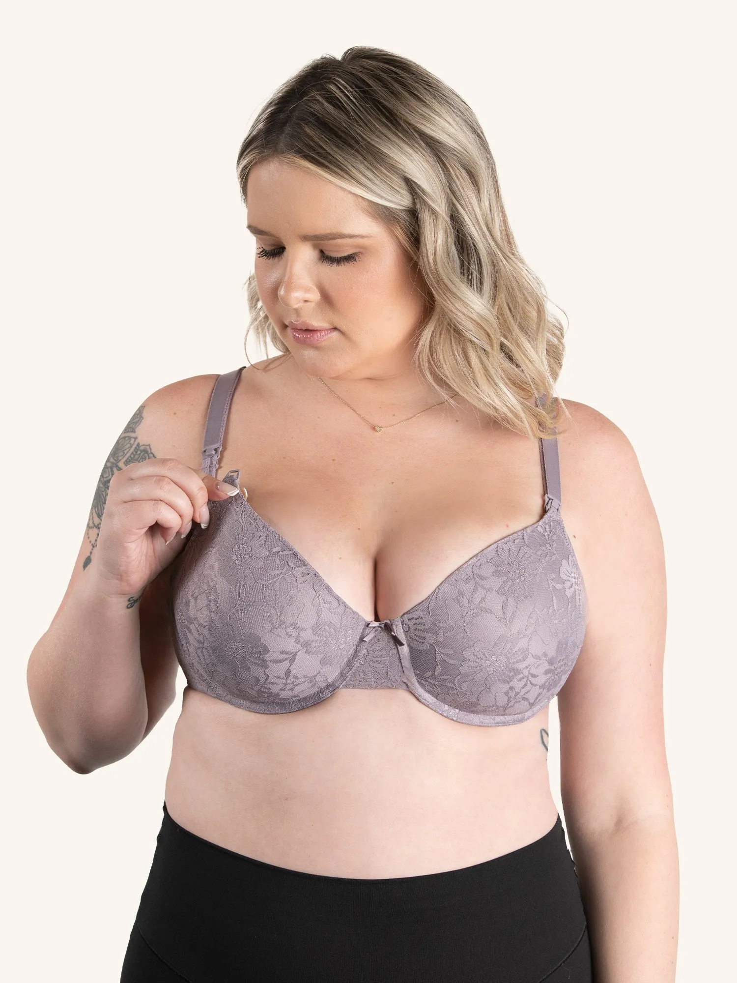 The Paulette - Underwire All-Over Lace Nursing Bra