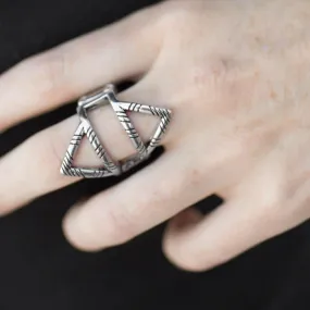 Tri-Me Silver Ring