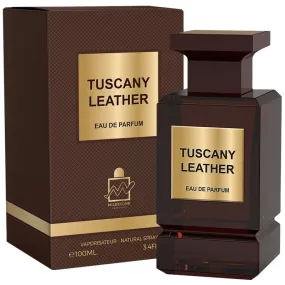 Tuscany Leather By Milestone Eau De Parfum  3.4 Oz