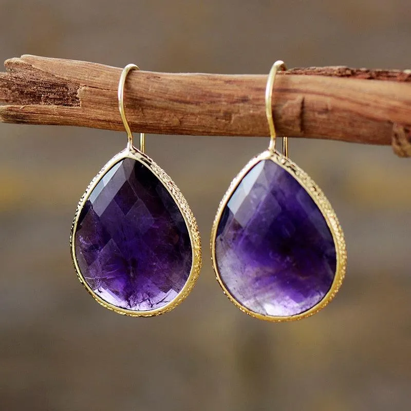 Yuriyawi Amethyst Drop Earrings